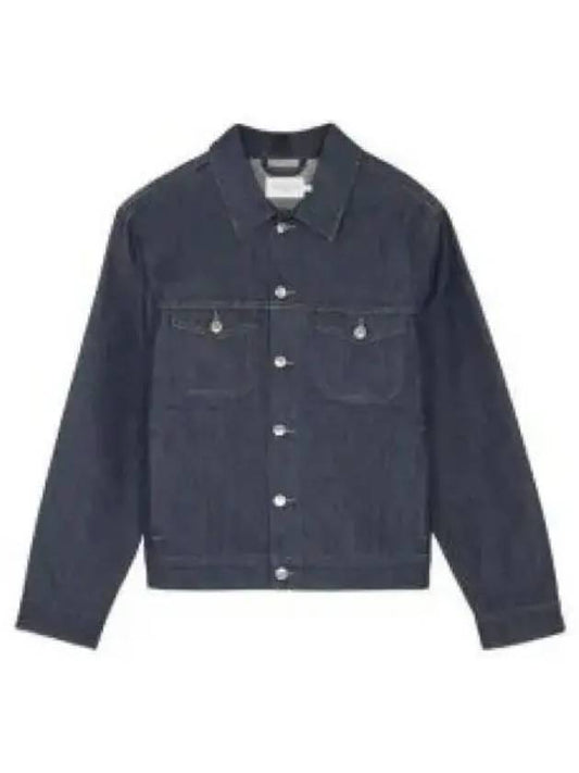 Trucker Denim Jacket Indigo - MAISON KITSUNE - BALAAN 2