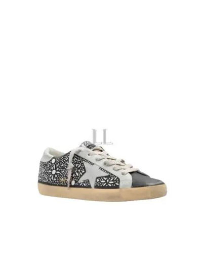 Ball Star Stud Low Top Sneakers Silver Black - GOLDEN GOOSE - BALAAN 2