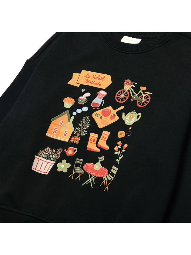 Soleil Garden Sweatshirt Black - LE SOLEIL MATINEE - BALAAN 3