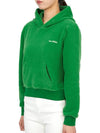 Serif Embroidered Logo Hoodie Green - SPORTY & RICH - BALAAN 3