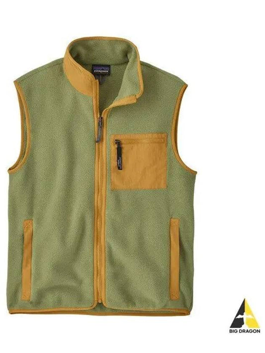 Men's Synchilla Fleece Vest Green - PATAGONIA - BALAAN 2