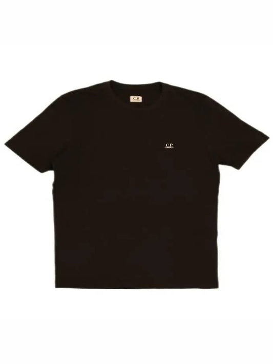 Goggle Logo Short Sleeve T-Shirt Black - CP COMPANY - BALAAN 2