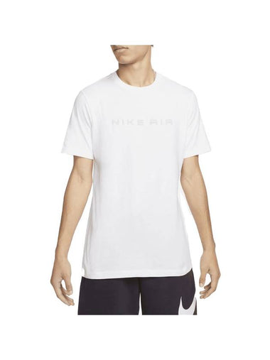 Sportswear Air 2 Logo Print Cotton Short Sleeve T-Shirt White - NIKE - BALAAN 1