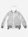 NRG Layered Bomber Jacket Grey Fog - NIKE - BALAAN 2