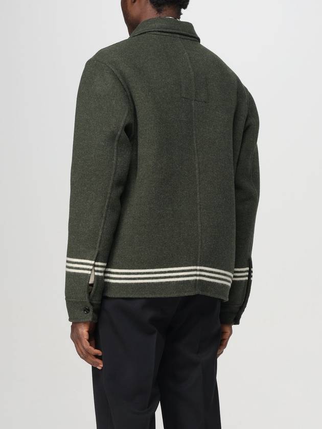 EKD Wool Overshirt Jacket Dark Green - BURBERRY - BALAAN 4