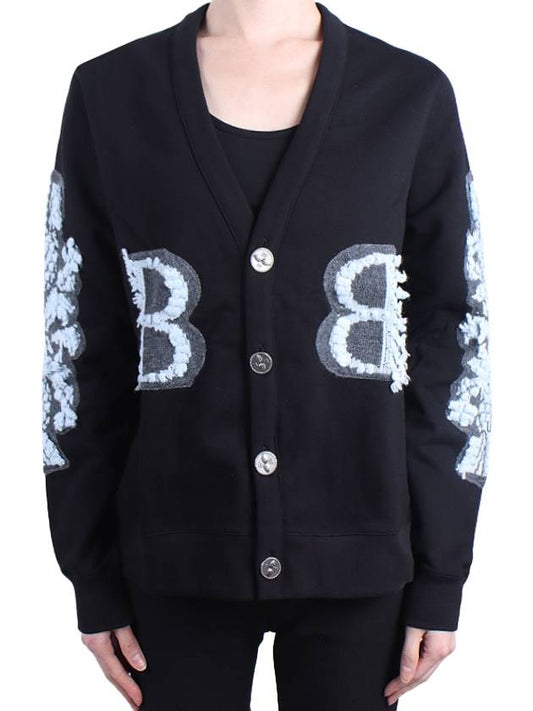 logo embroidered cashmere cardigan C104273 - BARRIE - BALAAN 2