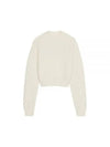 Intarsia Knit Logo Crew Neck Knit Top Ivory - JACQUEMUS - BALAAN 2