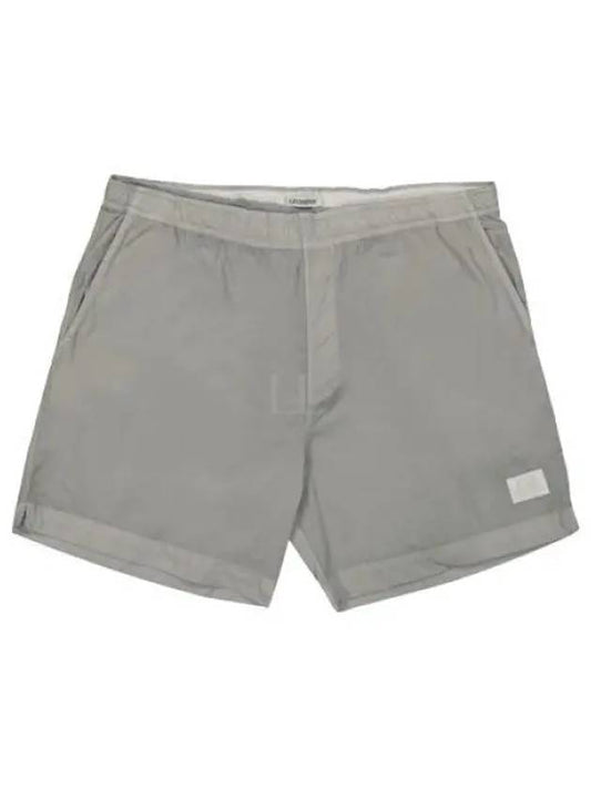 Eco-Chrome R Logo Patch Swim Shorts Grey - CP COMPANY - BALAAN 2