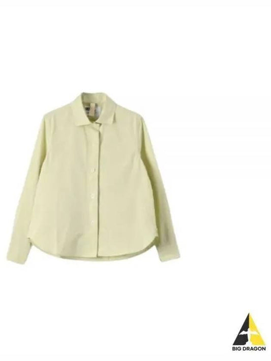 24 MHL SIMPLE SHIRT PALE YELLOW WHSH0120S24LCP PLY - MARGARET HOWELL - BALAAN 1