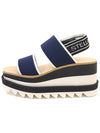 Elyse Platform Sporty Sandals Navy - STELLA MCCARTNEY - BALAAN 2