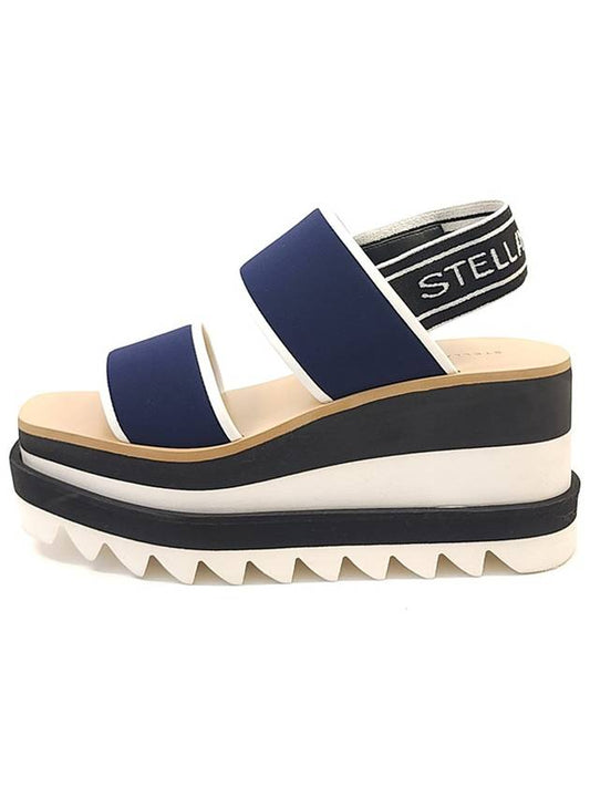 Elyse Platform Sporty Sandals Navy - STELLA MCCARTNEY - BALAAN 2