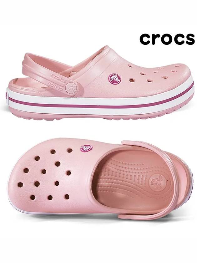 Crocband Clog Sandals Pink - CROCS - BALAAN 3