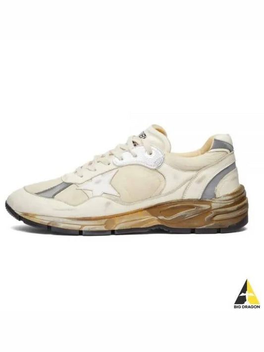 Dad Star Nappa Nylon Low Top Sneakers Beige - GOLDEN GOOSE - BALAAN 2