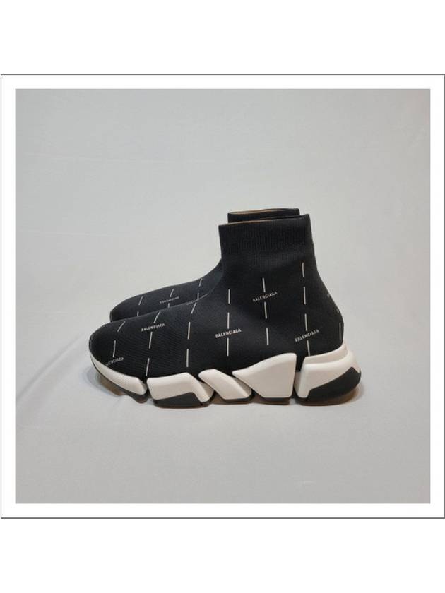 Speed ​​2.0 Logo High Top Sneakers Black - BALENCIAGA - BALAAN 4