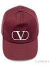 V logo ball cap red - VALENTINO - BALAAN 5