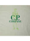 Logo Print Cotton Jersey Short Sleeve T-Shirt Light Green - CP COMPANY - BALAAN 3