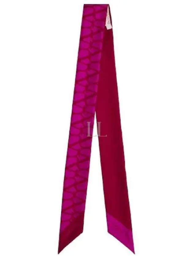 Iconographe Silk Scarf Pink - VALENTINO - BALAAN 2