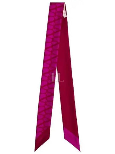 Iconographe Silk Scarf Pink - VALENTINO - BALAAN 2