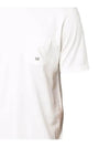 Mini Logo Print Short Sleeve T-Shirt White - CP COMPANY - BALAAN 5