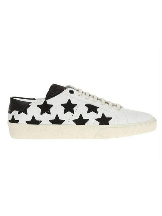 Star Black Tab Low Top Sneakers White - SAINT LAURENT - BALAAN 1