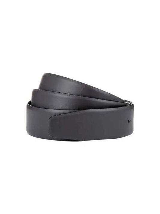 Men's color combination leather belt strap dark gray - GIORGIO ARMANI - BALAAN 1