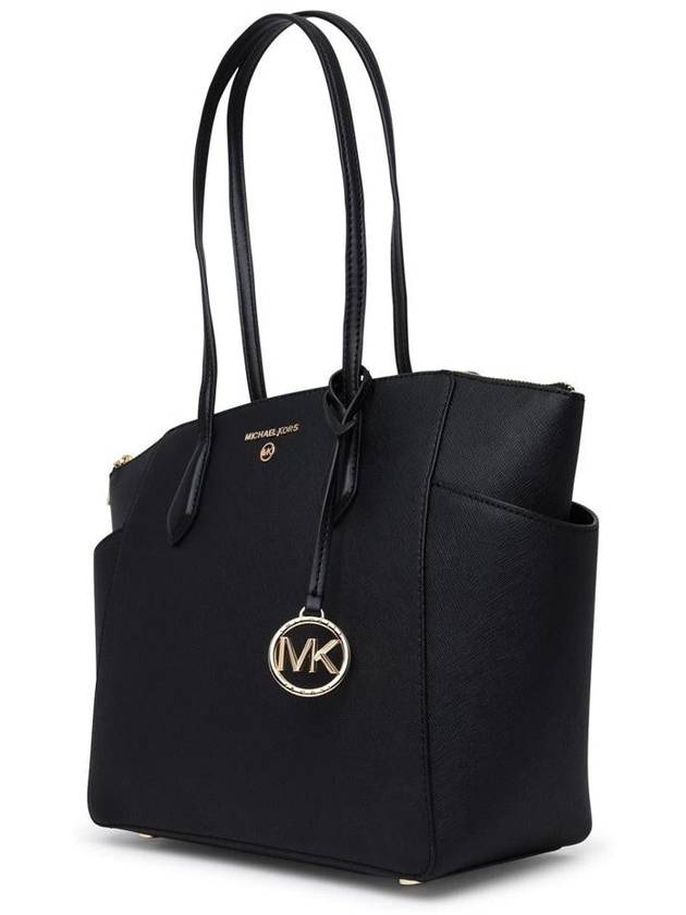 Marilyn Saffiano Medium Tote Bag Black - MICHAEL KORS - BALAAN 3