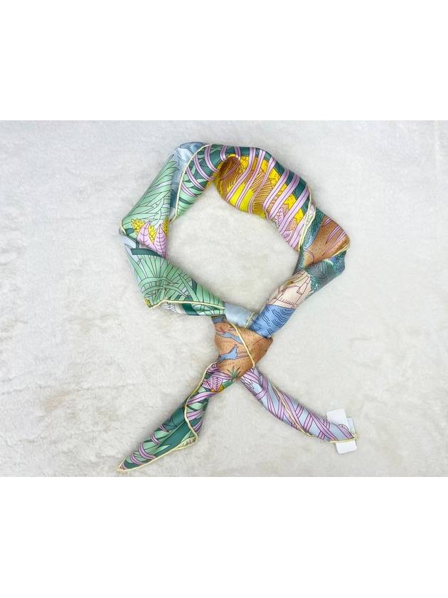 Le Carnaval Des Animaux 90 Scarf Aqua - HERMES - BALAAN 4