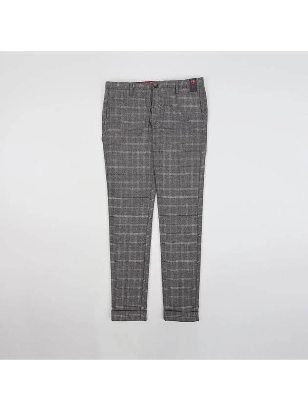 Tattersall Check Wool Blend Capra Pants PT186 - IKALOOOK - BALAAN 1