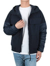 Shell Goggles Down Hooded Jacket Navy - CP COMPANY - BALAAN 4