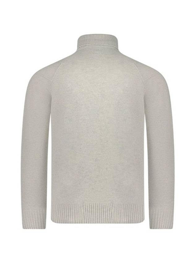 Lambswool GRS Knit Turtleneck Grey - CP COMPANY - BALAAN 4