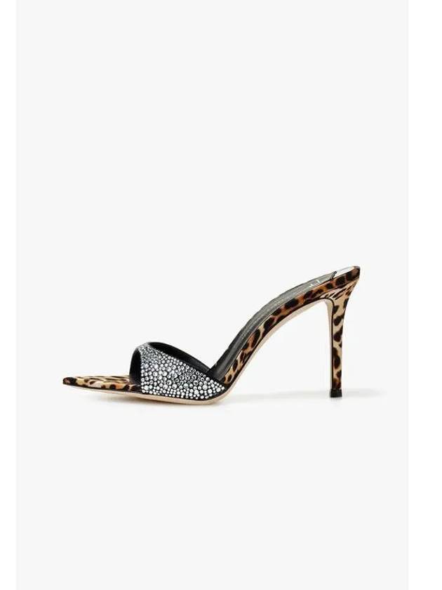 WOMEN INTRIGO Leopard High Heel Sandals Black - GIUSEPPE ZANOTTI - BALAAN 1