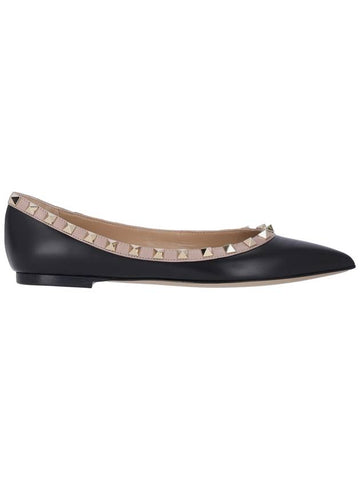 Valentino Garavani Flat shoes Black - VALENTINO - BALAAN 1