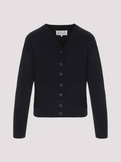 4 Stitch Lambswool Cardigan Navy - MAISON MARGIELA - BALAAN 2