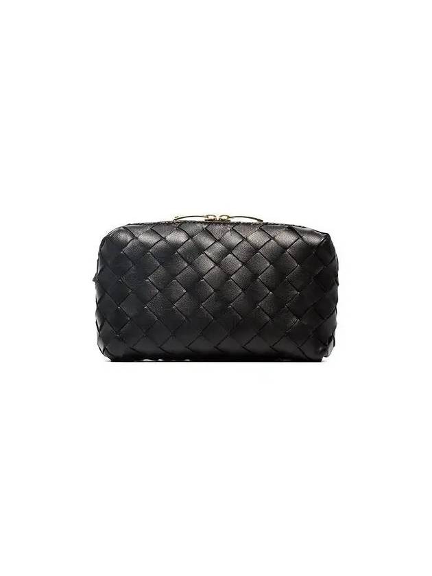 Intrecciato Mini Cross Bag Black - BOTTEGA VENETA - BALAAN 4