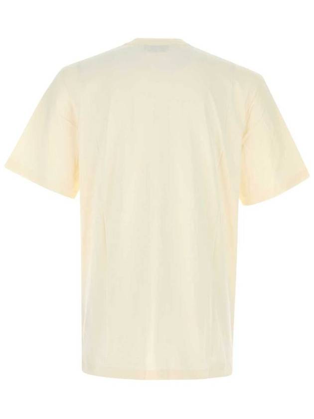 Box Logo Cotton Short Sleeved T-shirt White - MSGM - BALAAN 3