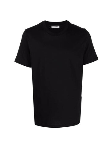 Basic Short Sleeve T-Shirt Black - JIL SANDER - BALAAN.