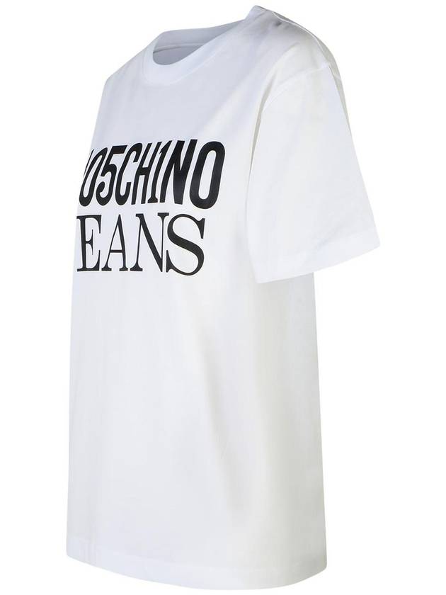 Short Sleeve T-Shirt J07123262 5001 White - MOSCHINO - BALAAN 3