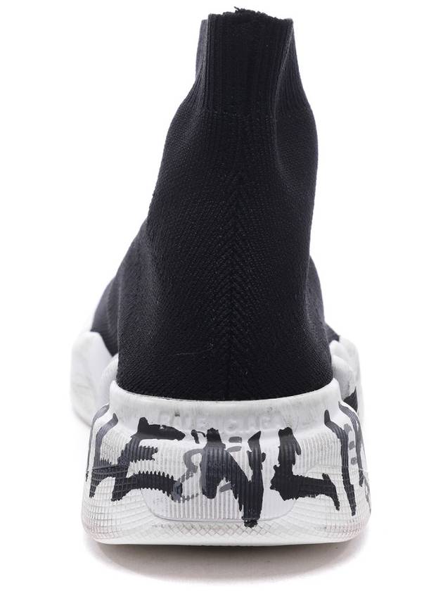 Speed ​​2.0 Graffiti Knit High Top Sneakers Black - BALENCIAGA - BALAAN 5