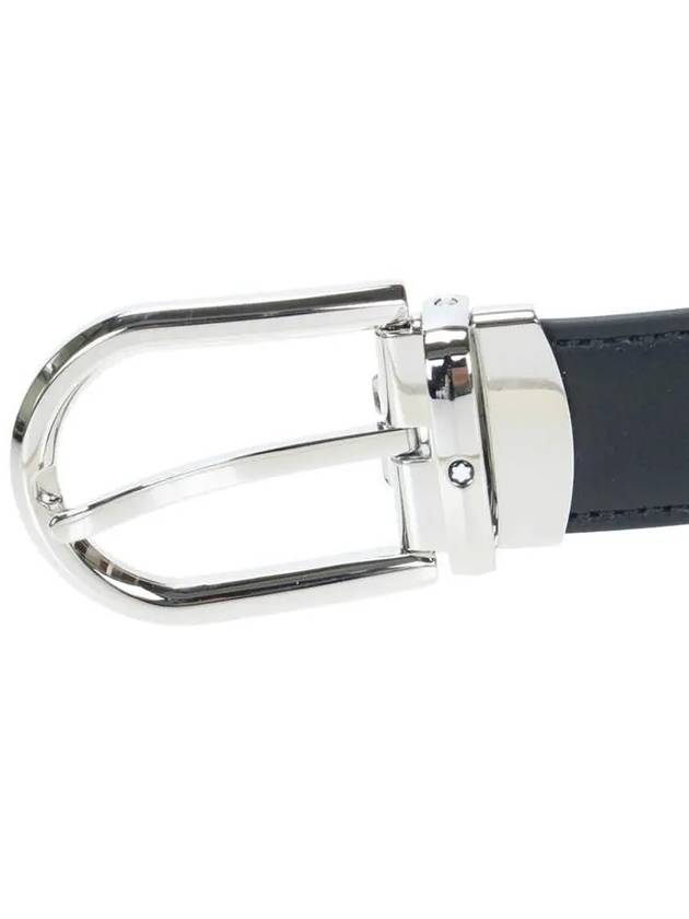 Pin Buckle Reversible Belt Black - MONTBLANC - BALAAN 5