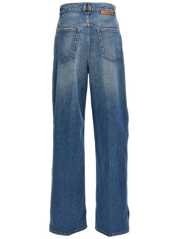 snap wide jeans blue - STELLA MCCARTNEY - BALAAN 3