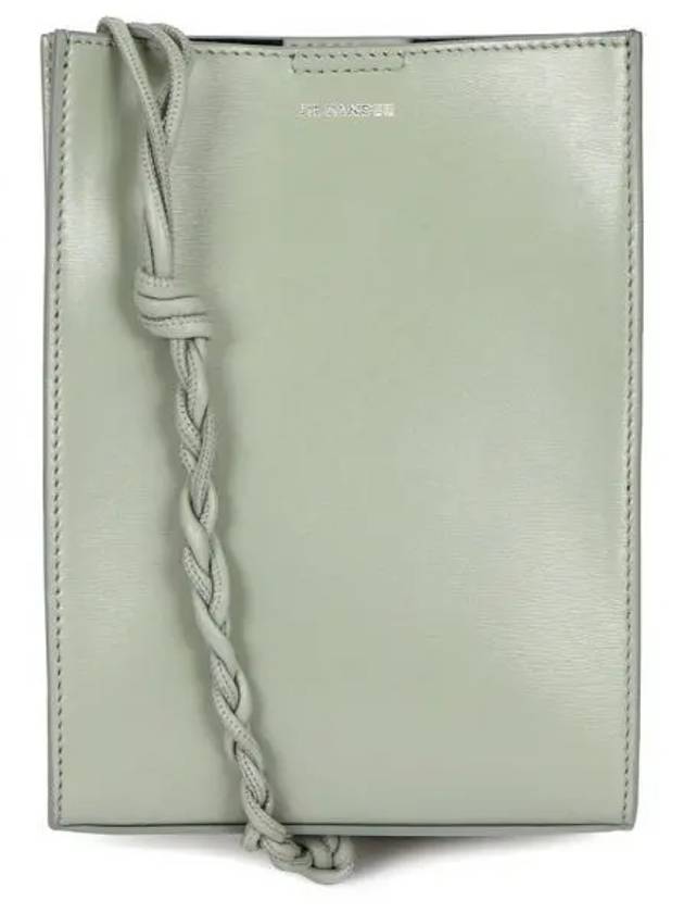 Women's Tangle Small Leather Shoulder Bag Pastel Grey - JIL SANDER - BALAAN 2