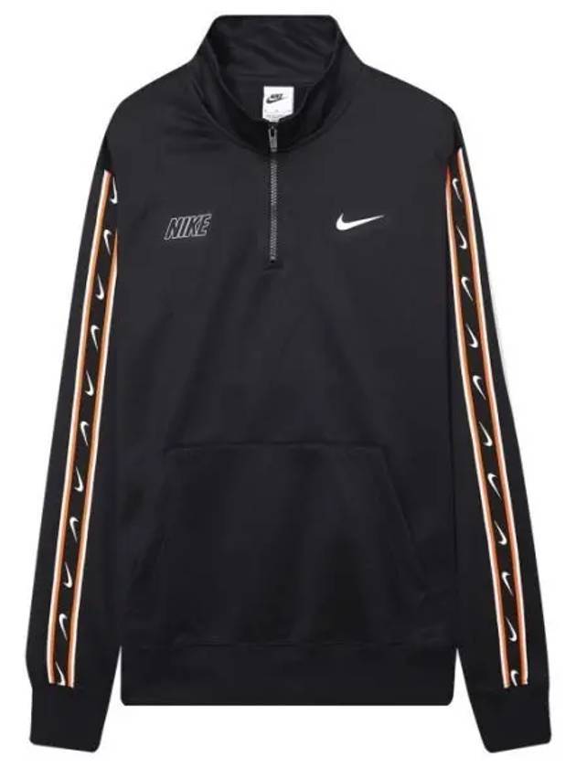 Men's NSW Repeat Half Zip Sweatshirt Black - NIKE - BALAAN 1