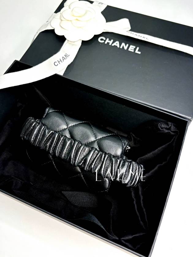 Banding Zipper CoinPerth Coin Card Women s Wallet Black AP2112 Lambskin Shamgol - CHANEL - BALAAN 7