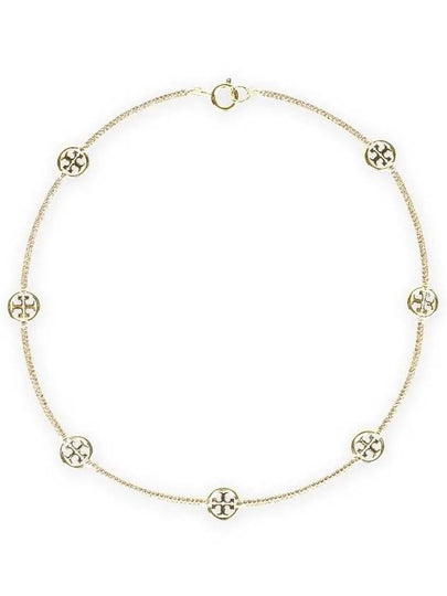 Miller Pave Necklace Smoky Topaz Gold - TORY BURCH - BALAAN 2