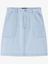 Lea A-Line Skirt Light Blue - A.P.C. - BALAAN 2