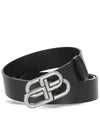 BB Extra 40 Leather Belt Black - BALENCIAGA - BALAAN 2