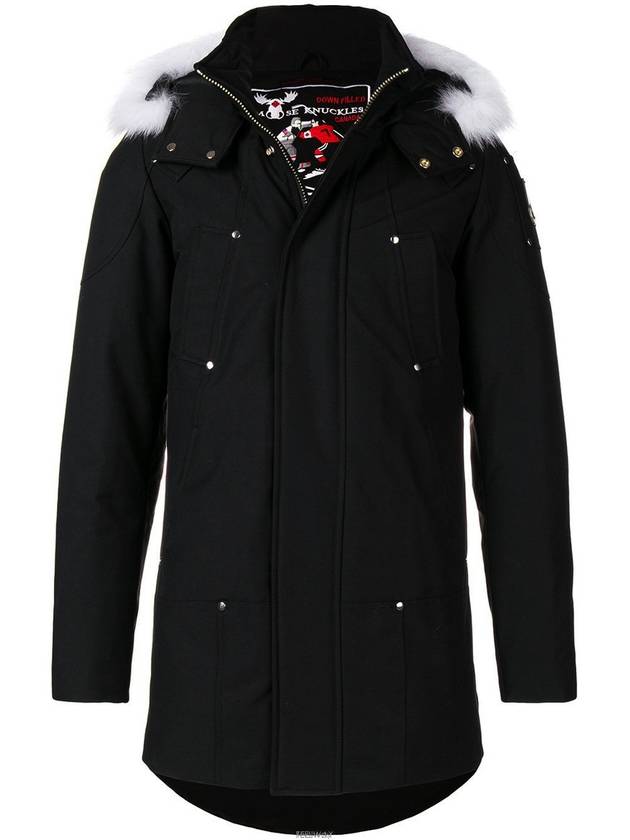 Original Stirling Parka White Fox Fur Black - MOOSE KNUCKLES - BALAAN 3