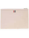 Diagonal Medium Document Case Clutch Bag Light Pink - THOM BROWNE - BALAAN 4