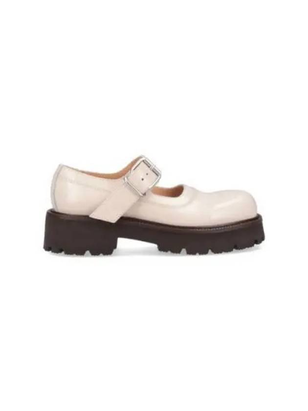 Shiny Leather Mary Jane Ballerina Cream - MAISON MARGIELA - BALAAN 2