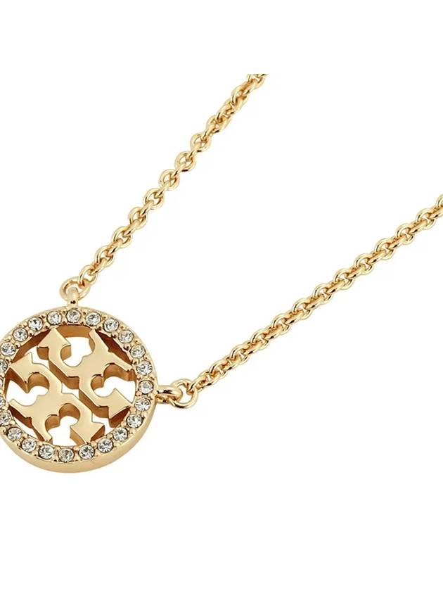 Miller Pave Logo Delicate Necklace Gold - TORY BURCH - BALAAN 4